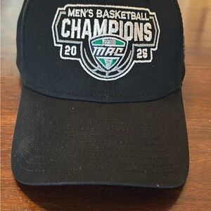 Men's Basketball Champions Black Cap MAC Championship 2025 Official Locker Room
